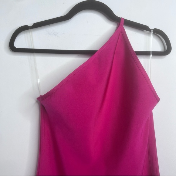 House of CB Hot Pink One Shoulder Bandage Dress Size Large - Picture 6 of 16